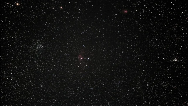 Stargazers find Cassiopeia using the Big Dipper and Polaris