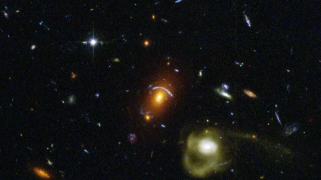 NASA and ESA’s Webb “Cosmic House of Mirrors” image reveals lensed galaxies from the early universe